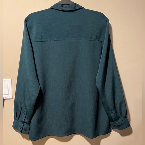 ❌SOLD❌Alia Ladies Sz 14 Emerald Green l/s Top - Picture 5 of 8